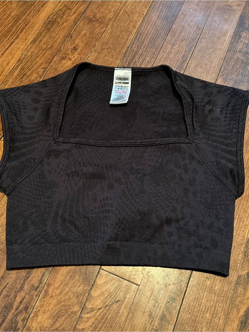Gymshark square neck crop top